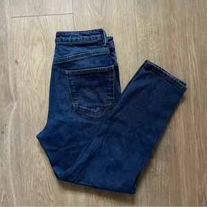 Dark wash ankle jeans